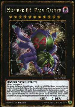 Yu-Gi-Oh! - Number 84: Pain Gainer 2016 PGL3-EN010 Gold Secret Rare 1st Edition - Image 1