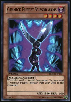 Yu-Gi-Oh! - Gimmick Puppet Scissor Arms 2013 NUMH-EN008 Super Rare 1st Edition - Image 1