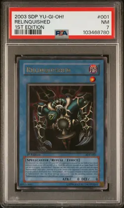 Yu-Gi-Oh! - Relinquished 2003 SDP-001 PSA 7 1st Edition - Image 1
