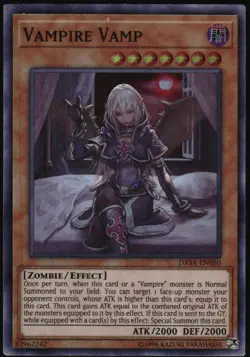 Yu-Gi-Oh! - Dark Saviors Vampire Vamp 2018 DASA-EN050 Super Rare Unlimited - Image 1