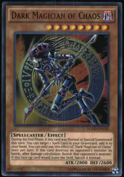 Yu-Gi-Oh! - Yugi's Legendary Decks Dark Magician of Chaos 2015 YGLD-ENC02 - Image 1