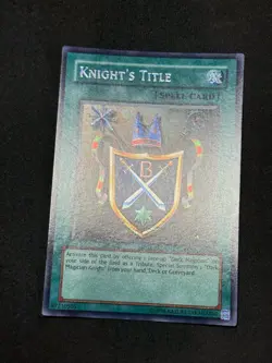Yugioh Knight's Title ROD-EN002 Promo Prismatic Secret Rare MINT - Image 2