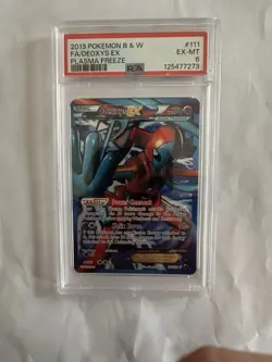 Deoxys EX Team Plasma Full Art Holo Ultra Rare Card 111/116 Plasma Freeze Psa 6 - Image 1