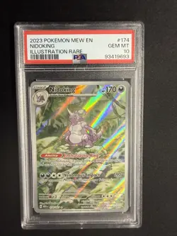 Pokemon Nidoking 174/165 2023 S&V 151 Illustration Rare Card - PSA 10 GEM MINT - Image 1
