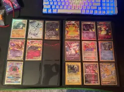 Pokemon Binder Card Lot (Ultra pro Binder - Pikachu) 116 Card Count Full Arts - Image 4