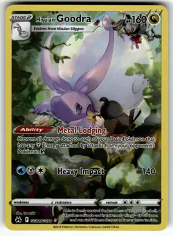 Hisuian Goodra GG21/GG70 Crown Zenith: Galarian Gallery NM Pokemon Card TCG - Image 1