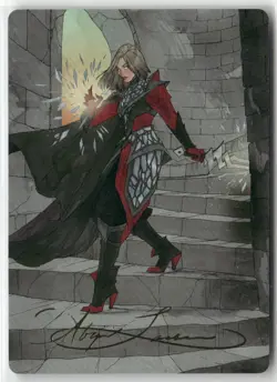 Rowan, Scion of War Art Card 59/81 (Gold-Stamped Signature) MTG WOE Magic - Image 1