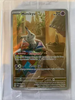 Mimikyu 075 Full Art Black Star Promo Paldean Fates Pokemon Card SEALED.. - Image 1