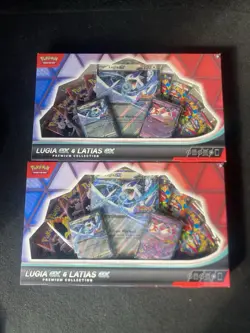 Lot of 2 Pokemon Trading Card Game Lugia ex & Latias ex Premium Collection TCG - Image 1