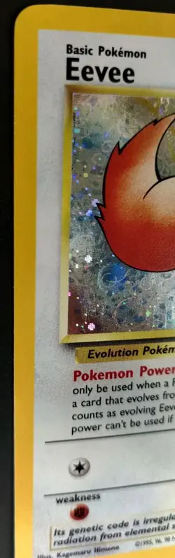 Holographic WOTC Black Star Promotional Pokemon Card: Eevee #11 - Image 3