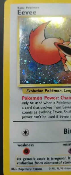 Holographic WOTC Black Star Promotional Pokemon Card: Eevee #11 - Image 5