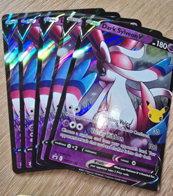 Lot 8 Oversized Pokemon Cards Dark Sylveon V Charizard V Pikachu Zekrom - Image 4