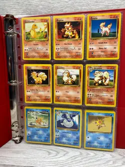 Pokemon Cards Binder ORIGINAL 1995 Old Collection Lot Vintage Random Base Set - Image 1