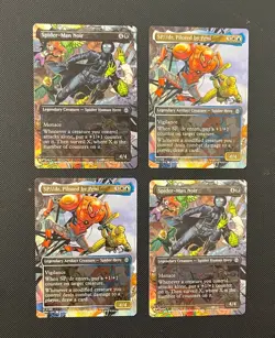 Lot of Magic: The Gathering / Marvel’s Spider-Man - (4) Boarderless Cards - Image 1