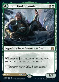 Jorn, God of Winter // Kaldring, the Rimestaff [Kaldheim] Foil Near Mint - Image 1