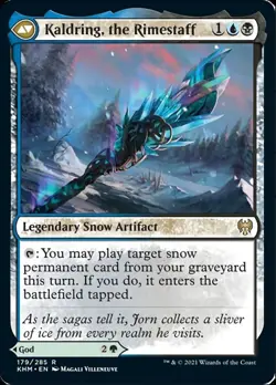 Jorn, God of Winter // Kaldring, the Rimestaff [Kaldheim] Foil Near Mint - Image 2
