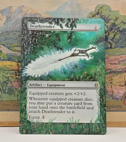 Deathrender MTG Altered Art Hand Painted Glow UV Borderless MTG By S&S x GC - Image 3