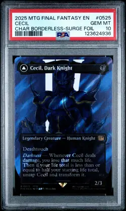 4936 Cecil Dark Knight Paladin 2025 MTG Final Fantasy #0525 Surge Foil PSA 10 - Image 1
