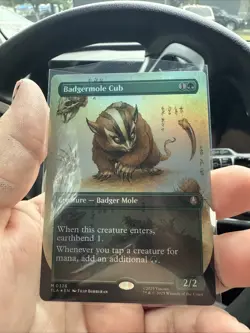Badgermole Cub (Borderless) Foil- Avatar: The Last Airbender NM MTG - Image 1