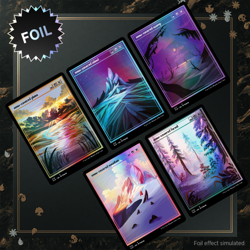 Secret Lair Drop: PIXEL SNOW LANDS Factory Sealed foil mtg Free Shipping - Image 1