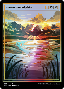 Secret Lair Drop: PIXEL SNOW LANDS Factory Sealed foil mtg Free Shipping - Image 2