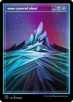 Secret Lair Drop: PIXEL SNOW LANDS Factory Sealed foil mtg Free Shipping - Image 3