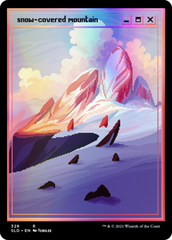 Secret Lair Drop: PIXEL SNOW LANDS Factory Sealed foil mtg Free Shipping - Image 5