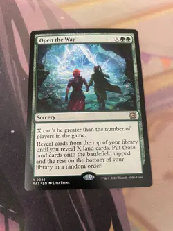 MTG - OPEN THE WAY - RARE - NM - MAT - Image 1