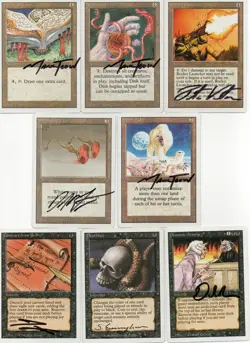 NEAR-COMPLETE M:tG MTG REVISED Set (97 Rares!) with 184 SIGNED by 24 Artists!!! - Image 2