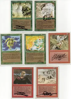 NEAR-COMPLETE M:tG MTG REVISED Set (97 Rares!) with 184 SIGNED by 24 Artists!!! - Image 4