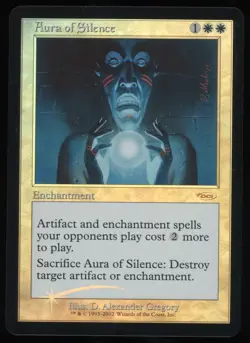 Aura of Silence - Foil - MTG Friday Night Magic 2002 - RareCo - Image 1