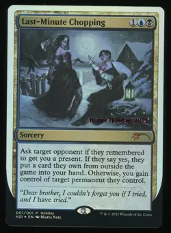 Last-Minute Chopping - Foil - MTG Special Occasions: Happy Holidays - RareCo - Image 1