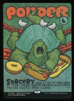 Ponder - Foil - Borderless - MTG Secret Lair Showdown - RareCo - Image 1