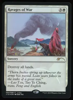 Ravages of War - Foil - MTG Judge Promo - RareCo - Image 1