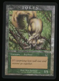 Squirrel Token (Odyssey) - MTG Magic Player Rewards 2002 - RareCo - Image 1