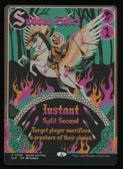 Sudden Edict - Borderless - MTG Secret Lair Showdown - RareCo - Image 1