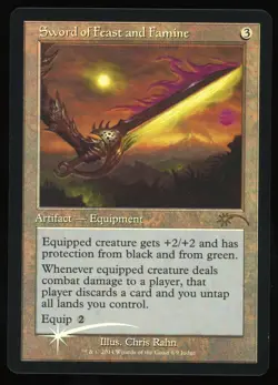Sword of Feast and Famine - Foil - MTG Judge Promo - RareCo - Image 1