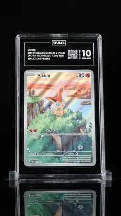 2024 Pokemon Victini Black Star Promo 208 TAG GEM MINT 10 - Image 1