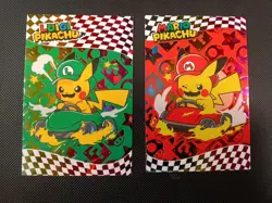 Mario Luigi Pikachu RAINBOW Holo Electric Pikachu Database Pokemon Peru - Image 1