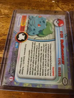 Pokemon Topps Chrome Bulbasaur Ivysaur, Venusaur Holo Foil Blue Logo 1st Print - Image 3