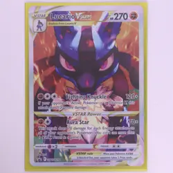 Pokemon TCG Lucario Vstar Sword & Shield Swsh291 Holo Promo - Image 1