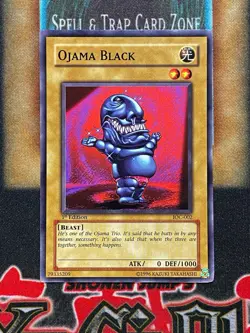 Yugioh Ojama Black IOC-002 Common 1st Ed NM - Image 1