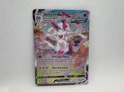Pokemon TCG Sylveon VMAX Alt Art Secret Card 212/203 Evolving Skies - Damaged - Image 2