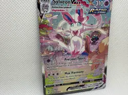 Pokemon TCG Sylveon VMAX Alt Art Secret Card 212/203 Evolving Skies - Damaged - Image 3