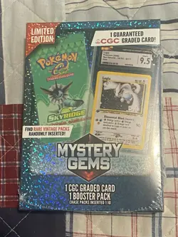 Mystery Gems Pokemon 1 CGC Graded Card & 1 Booster Pack - Lugia 1st Ed. Chase! - Image 2