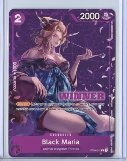 One Piece Card Black Maria ST04-011 Tournament Pack Vol.2 Promo English - Image 1