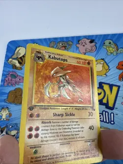Kabutops 24/62 1st Edition Fossil Regular Vintage Pokemon Card Rare MP - Image 4