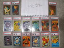 PSA Graded Pokemon Cards Lot - Gengar, Charizard, Blastoise, Pikachu + More - Image 1