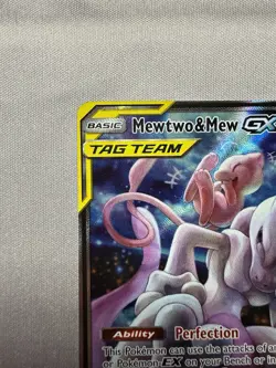 Mewtwo & Mew GX SM191 Tag Team Promo Pokemon Card TCG NM/LP - Image 3