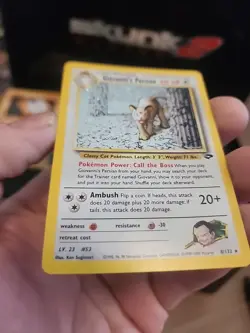 Giovanni's Persian Pokemon Card 8/132 Gym Challenge Unlimited Holo Rare WOTC - Image 3